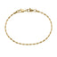 BSS1122 STAINLESS STEEL OVAL BEAD CHAIN BRACELET WITH TWO LOBSTER