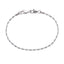 Stainless Steel Oval Bead Chain Bracelet with Dual Lobster Clasps – Classic Steel Finish