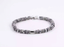 BSS1125 STAINLESS STEEL & NATURAL STONE BEADS BRACELET