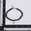 BSS1129 STAINLESS STEEL NATURAL STONE BEADS BRACELET WITH CROSS CHARM