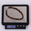 BSS1129 STAINLESS STEEL NATURAL STONE BEADS BRACELET WITH CROSS CHARM