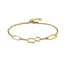 BSS1131 STAINLESS STEEL BRACELET WITH GEOMETRIC DESIGN