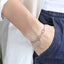 BSS1131 STAINLESS STEEL BRACELET WITH GEOMETRIC DESIGN