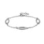 BSS1132 STAINLESS STEEL BRACELET WITH OVAL SHAPE LINK