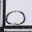 BSS1133 STAINLESS STEEL NATURAL STONE BEADS BRACELET WITH CROSS