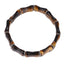 BSS1134 STAINLESS STEEL ELASTIC STRING BRACELET WITH NATURAL STONE