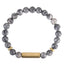 BSS1139 STAINLESS STEEL ELASTIC BEADS BRACELET