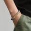 BSS1139 STAINLESS STEEL ELASTIC BEADS BRACELET