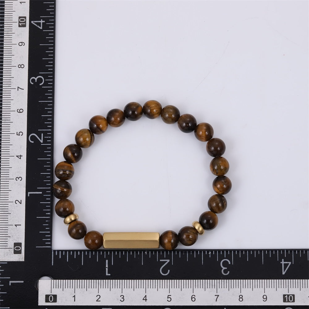 BSS1139 STAINLESS STEEL ELASTIC BEADS BRACELET
