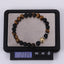 BSS1140 STAINLESS STEEL ELASTIC NATURAL STONE BEADS BRACELET