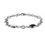 BSS1141 STAINLESS STEEL BRACELET WITH OVAL STONE