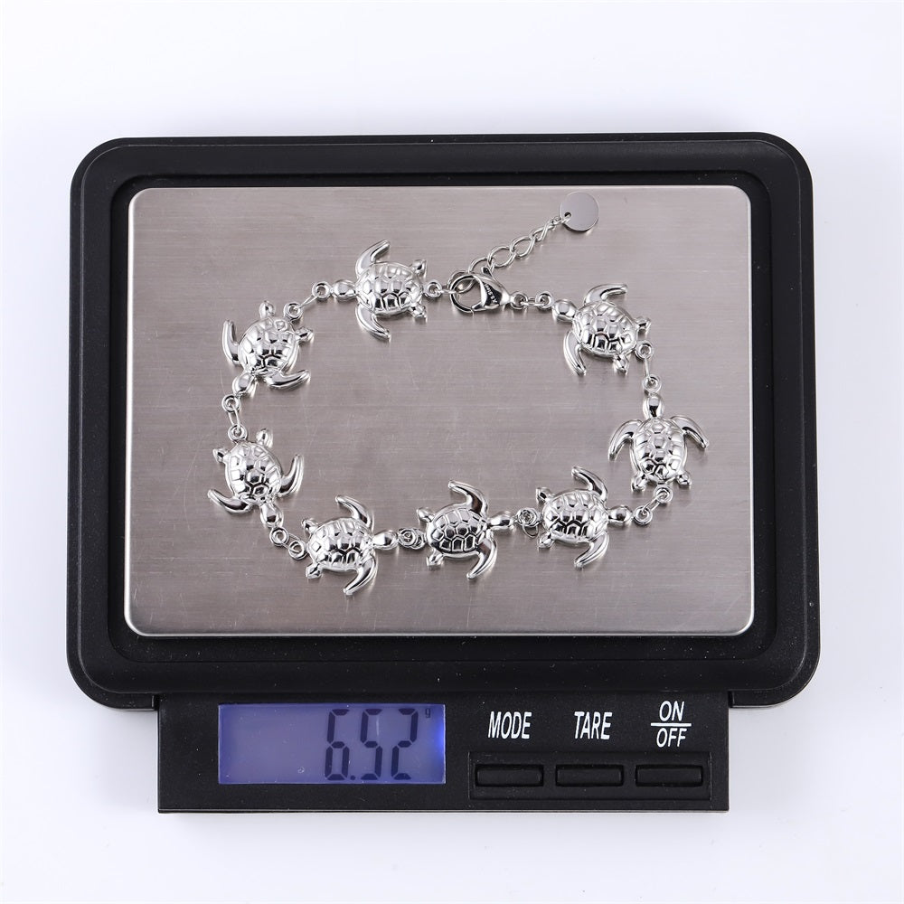 BSS1144 STAINLESS STEEL SEA TURTLE BRACELET