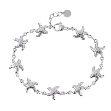BSS1145 STAINLESS STEEL STARFISH BRACELET