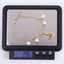 BSS1147 STAINLESS STEEL BRACELET WITH LEAF CHARM AND BEADS