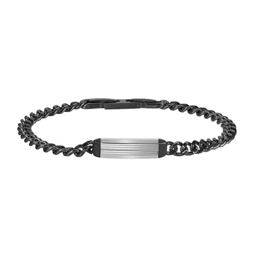 BSS1148 STAINLESS STEEL BRACELET WITH ID PLATE