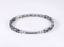 BSS1155 STAINLESS STEEL & HEMATITE BRACELET WITH CZ