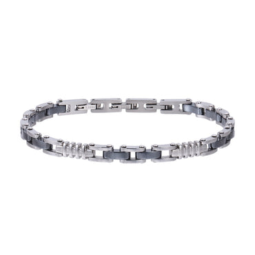 BSS1160 STAINLESS STEEL & HEMATITE BRACELET