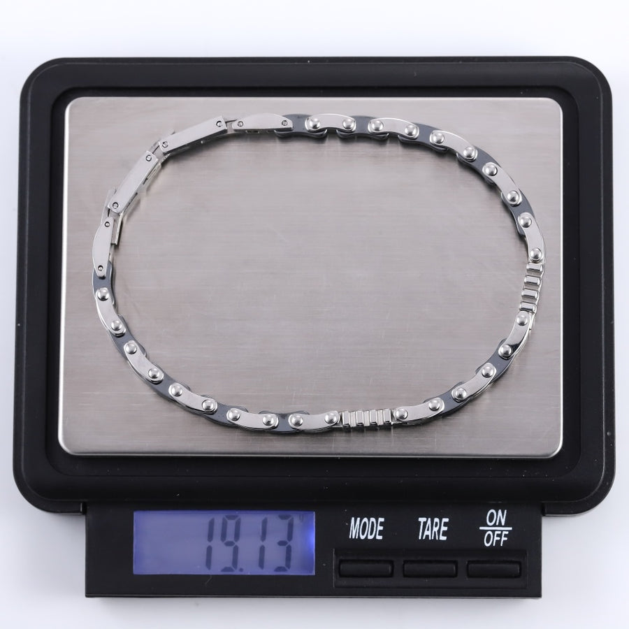 BSS1160 STAINLESS STEEL & HEMATITE BRACELET