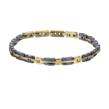 BSS1161 STAINLESS STEEL & HEMATITE BRACELET