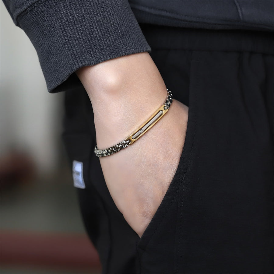 BSS1162 STAINLESS STEEL BRACELET WITH CZ