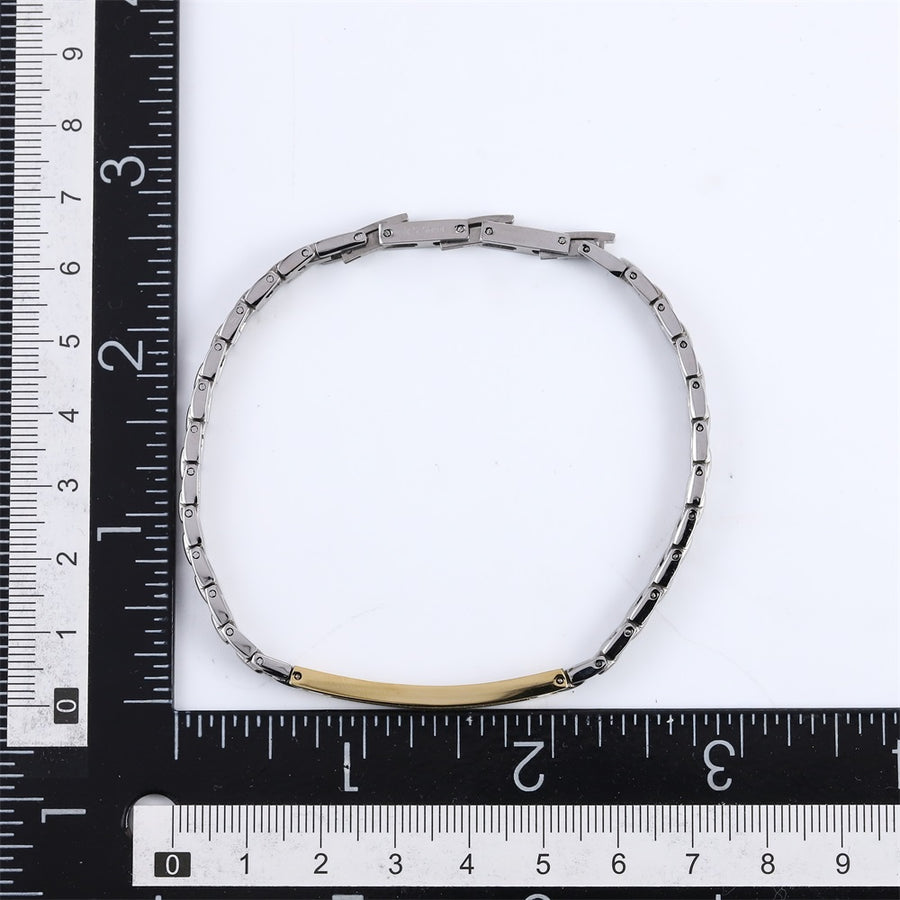 BSS1162 STAINLESS STEEL BRACELET WITH CZ
