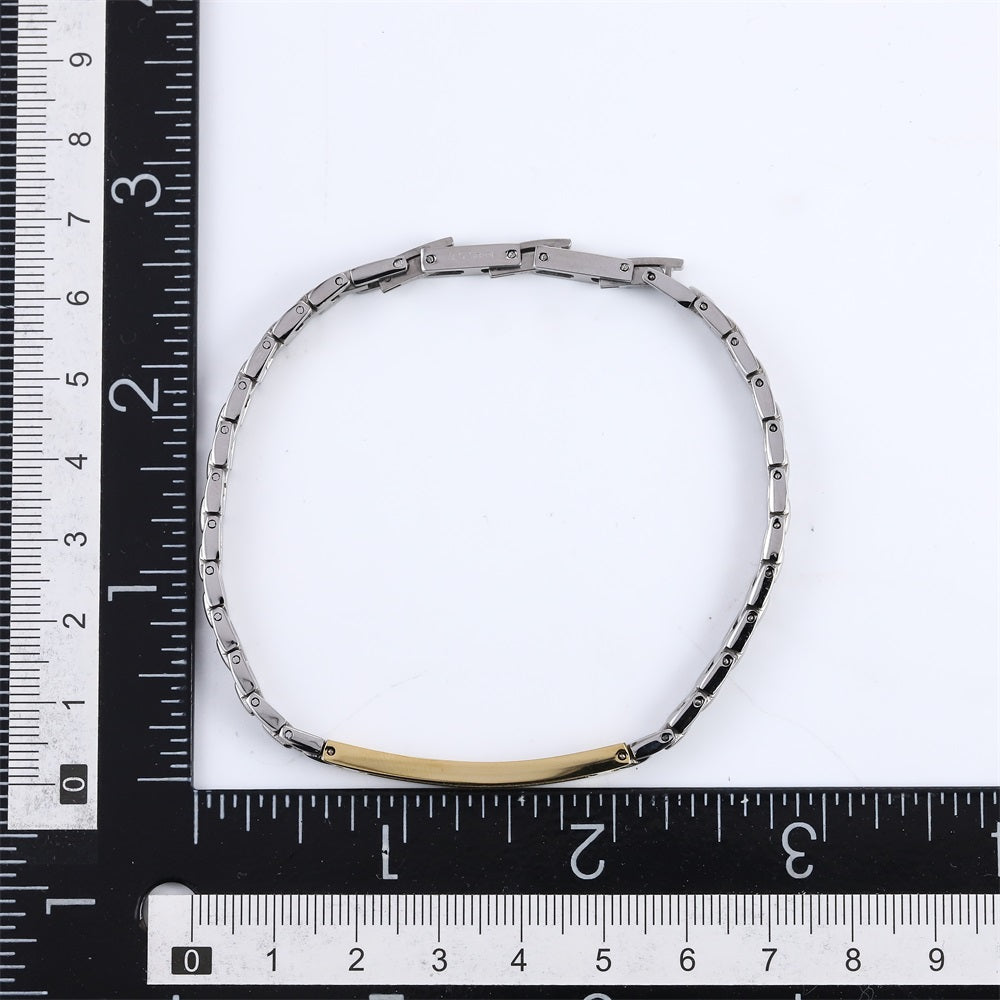 BSS1162 STAINLESS STEEL BRACELET WITH CZ