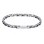 BSS1163 STAINLESS STEEL & HEMATITE BRACELET