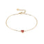 BSS1167 STAINLESS STEEL BRACELET WITH HEART CHARM