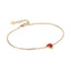 BSS1167 STAINLESS STEEL BRACELET WITH HEART CHARM