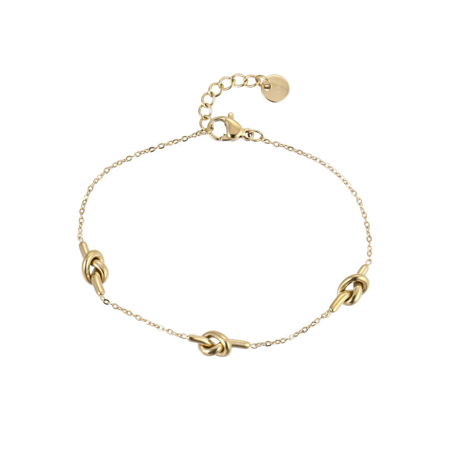 BSS1168 STAINLESS STEEL BRACELET WITH KNOT DESIGN