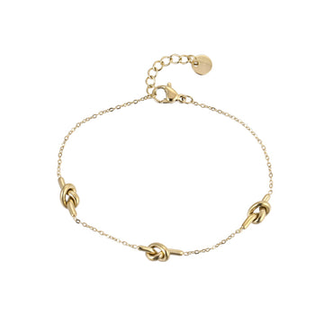 BSS1168 STAINLESS STEEL BRACELET WITH KNOT DESIGN
