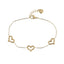 BSS1169 STAINLESS STEEL BRACELET WITH HEART CHARM