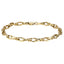 BSS1170 STAINLESS STEEL ORGANIC OVAL SHAPE CHAIN BRACELET