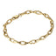 BSS1170 STAINLESS STEEL ORGANIC OVAL SHAPE CHAIN BRACELET
