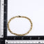 BSS1170 STAINLESS STEEL ORGANIC OVAL SHAPE CHAIN BRACELET