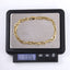 BSS1170 STAINLESS STEEL ORGANIC OVAL SHAPE CHAIN BRACELET