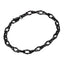 BSS1170 STAINLESS STEEL ORGANIC OVAL SHAPE CHAIN BRACELET