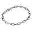 BSS1170 STAINLESS STEEL ORGANIC OVAL SHAPE CHAIN BRACELET