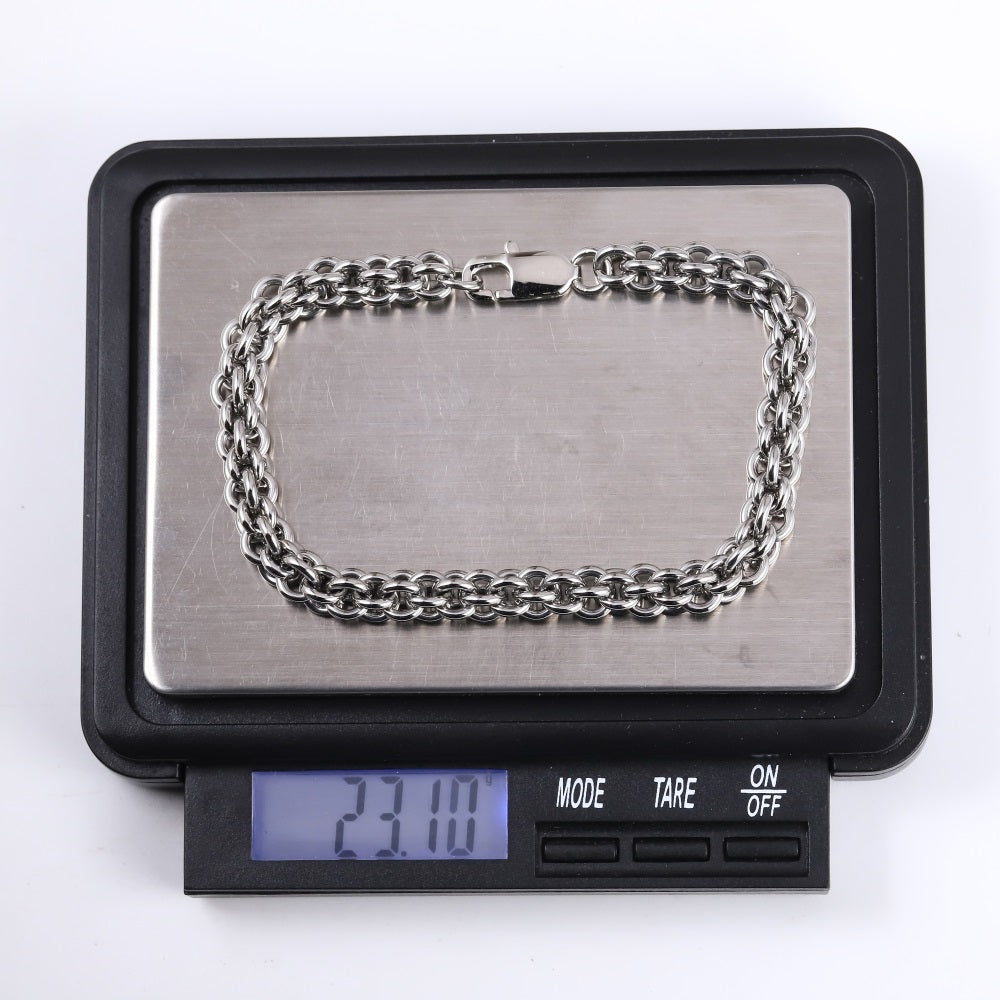 BSS1171 STAINLESS STEEL LANTERN CHAIN BRACELET