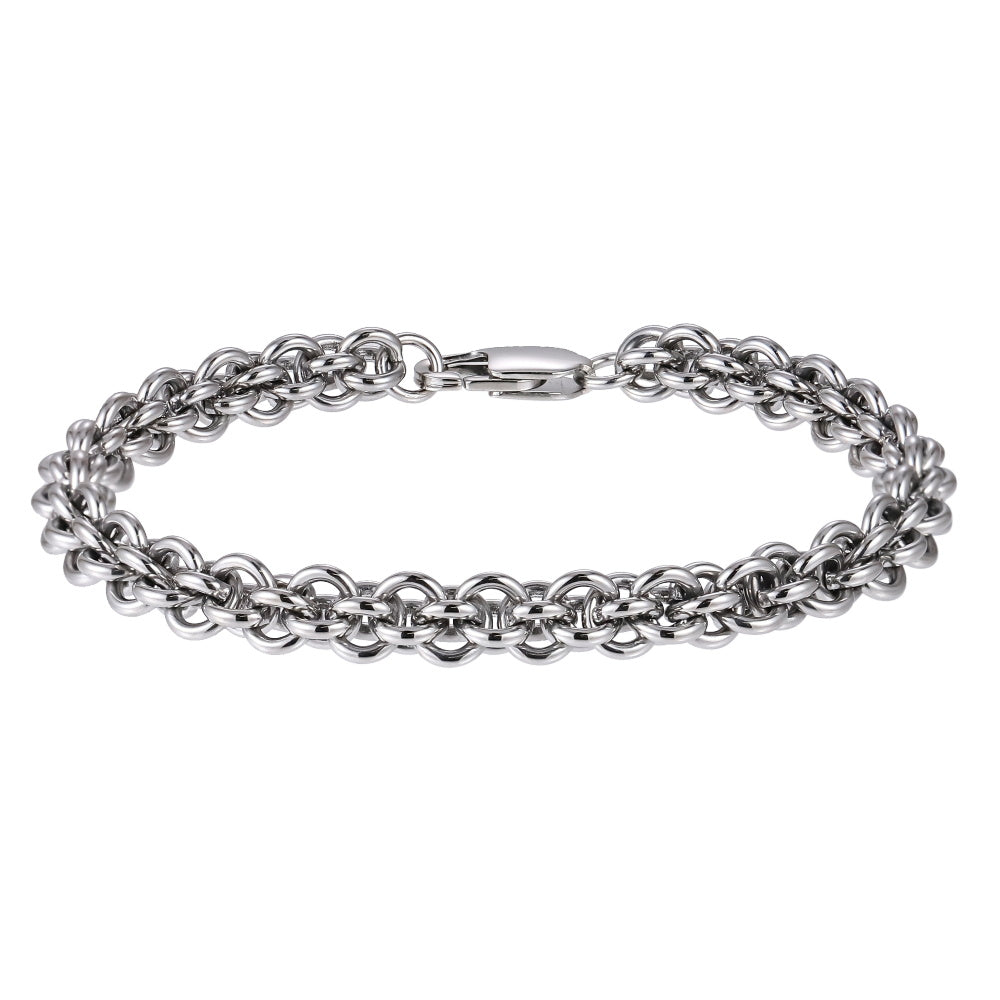 BSS1171 STAINLESS STEEL LANTERN CHAIN BRACELET