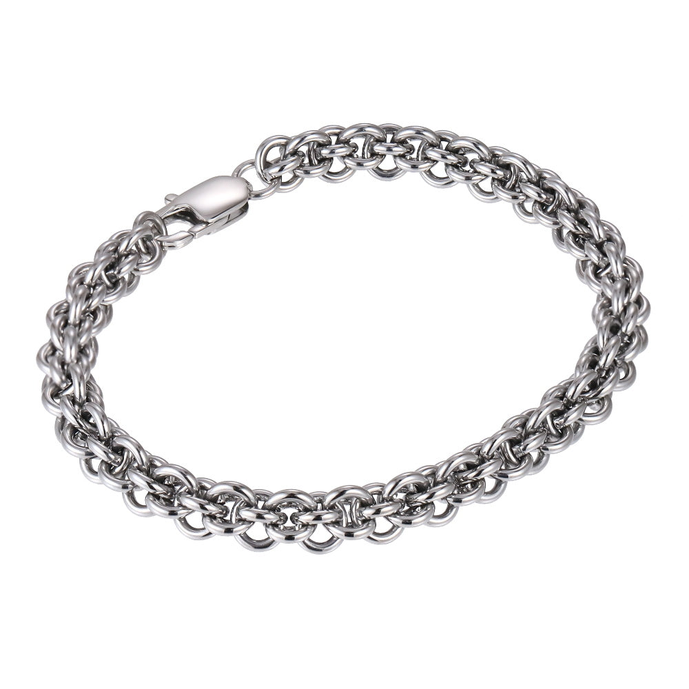 BSS1171 STAINLESS STEEL LANTERN CHAIN BRACELET