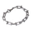 BSS1172 STAINLESS STEEL CHUNKY U-SHAPE HORSE SHOE CHAIN BRACELET