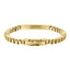 BSS1174 STAINLESS STEEL BOX CHAIN BRACELET WITH ID PLATE&CZ
