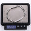 BSS1174 STAINLESS STEEL BOX CHAIN BRACELET WITH ID PLATE&CZ