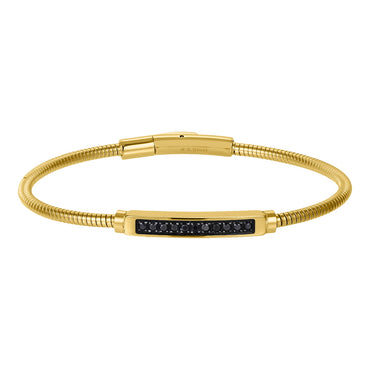 BSS1175 STAINLESS STEEL BRACELET WITH CZ