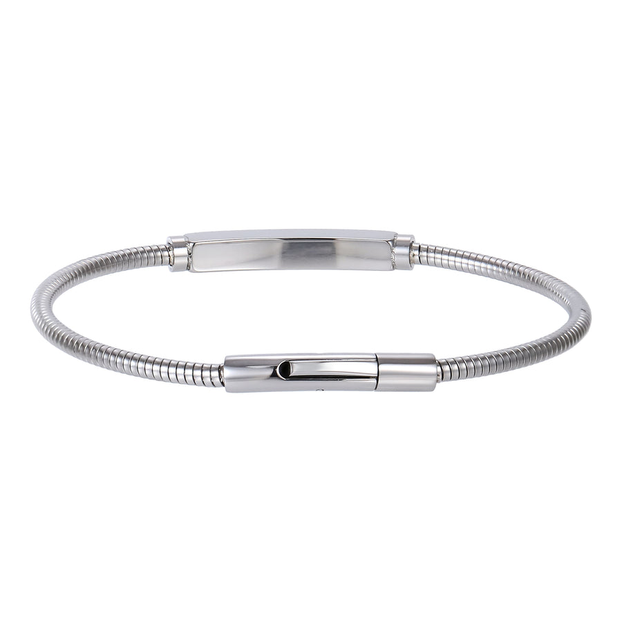 BSS1175 STAINLESS STEEL BRACELET WITH CZ