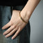 BSS1176 STAINLESS STEEL CURB CHAIN BRACELET WITH ID PLATE&CZ