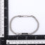BSS1176 STAINLESS STEEL CURB CHAIN BRACELET WITH ID PLATE&CZ