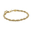 BSS1183 STAINLESS STEEL SLIM ROPE CHAIN BRACELET