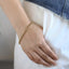 BSS1183 STAINLESS STEEL SLIM ROPE CHAIN BRACELET